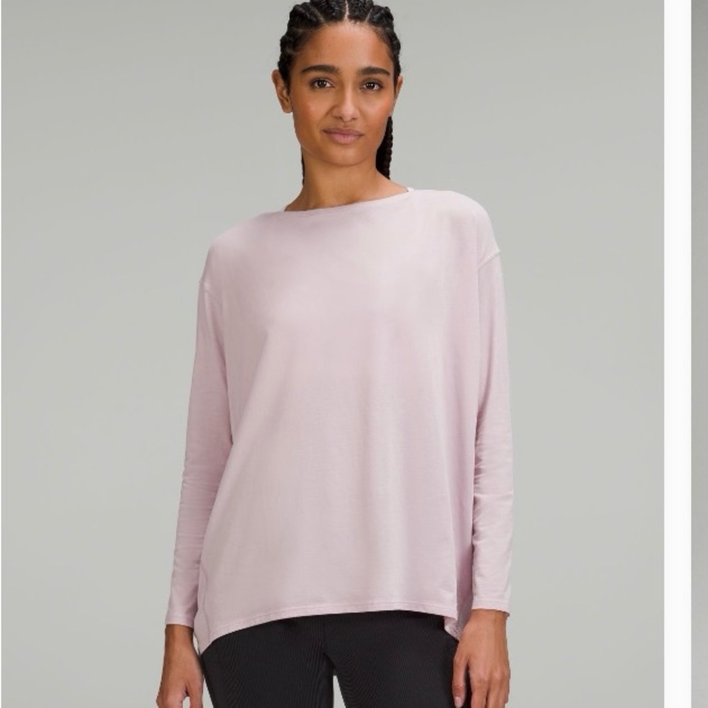 Lululwmon Back in Action Women's Light Pink Long Sleeve Top